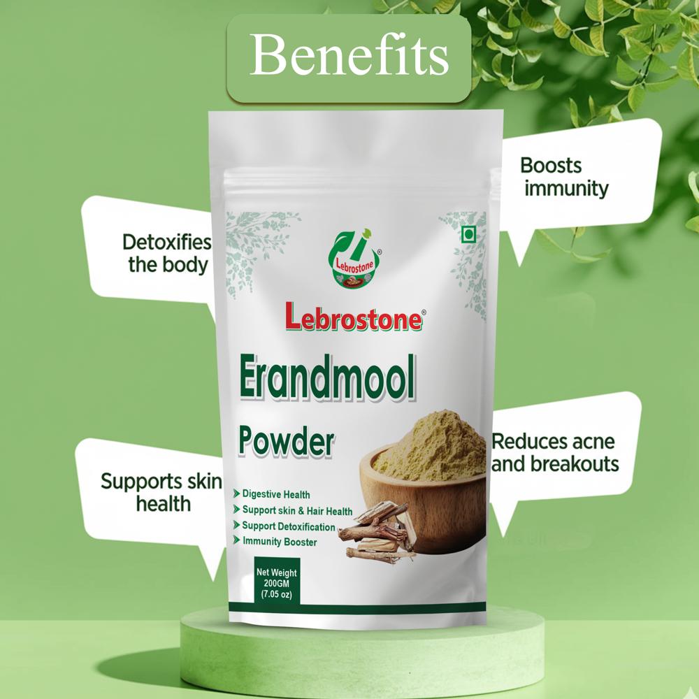 Lebrostone Erandmool Powder Natural Detox & Immunity Booster for Skin Health|200g