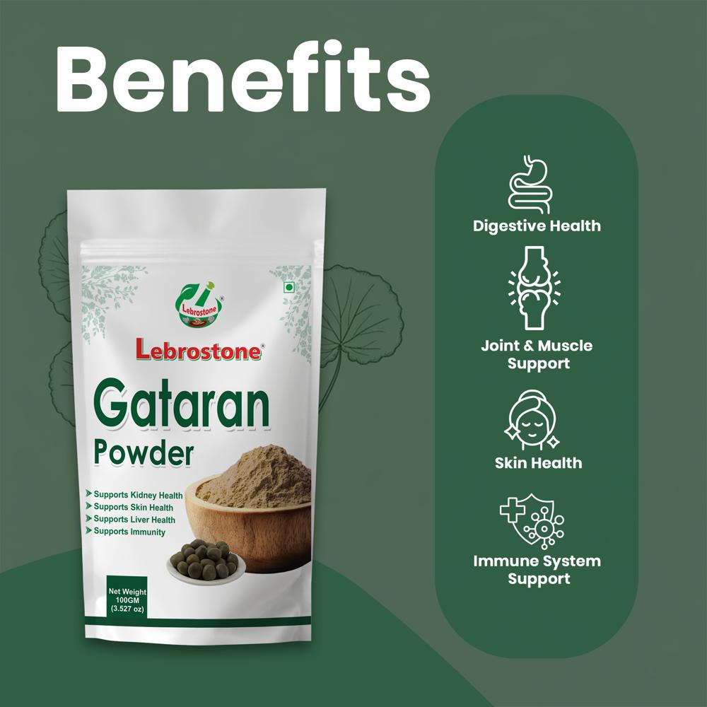 Lebrostone Gataran Herbal Powder for Digestion, Muscle Strength & Skin Health |100g