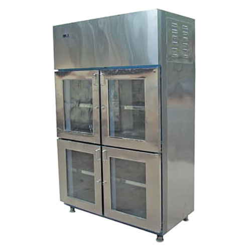 Vertical Glass Four Door Display Refrigerator