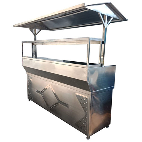 Vada Pav Counter - Color: Silver With Transparent Glass