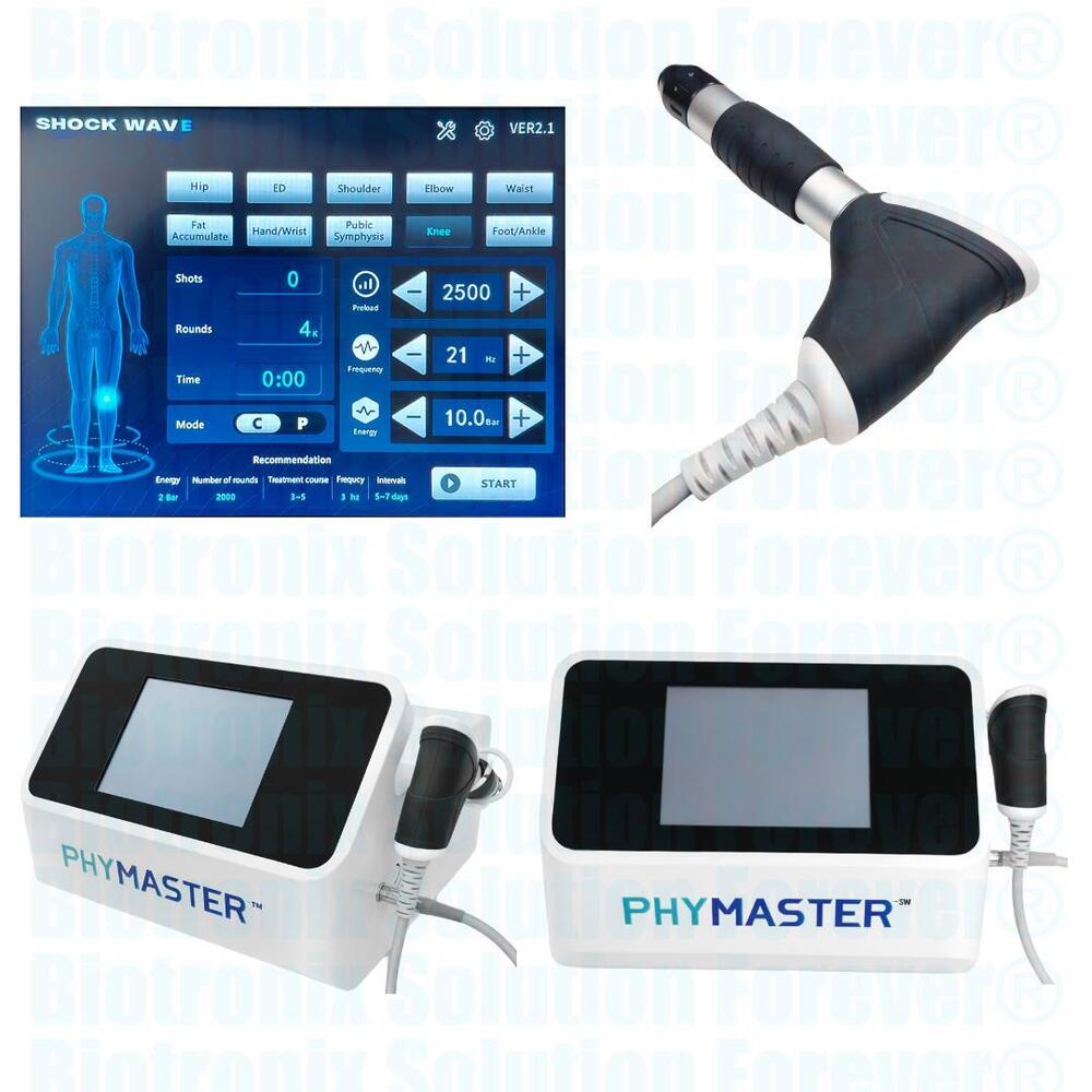 Phymaster Shockwave Pain Therapy Equipment for Rehab & Physiotherapy