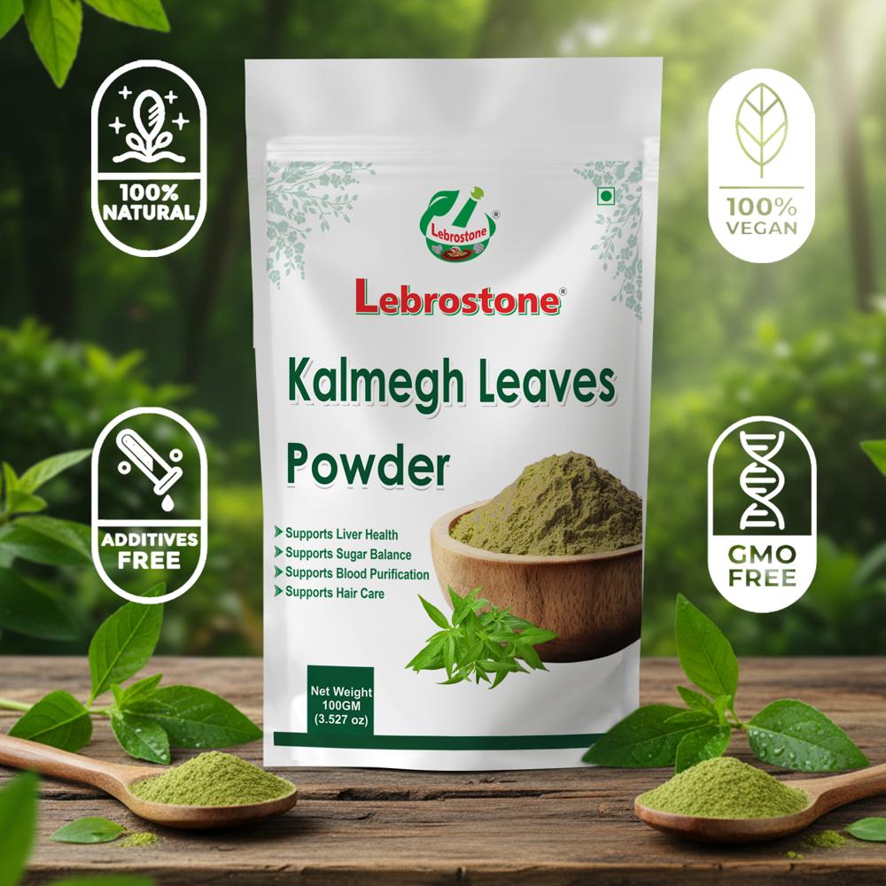 Lebrostone Premium Kalmegh Powder  Supports Blood Sugar, Reduces Inflammation & Improves Digestion(100g)