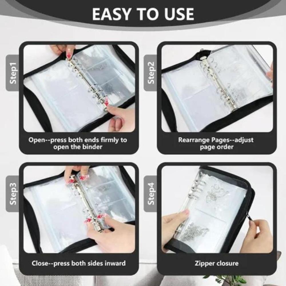 Transparent Jewelry Storage Book Anti Oxidation Jewelry Storage Organizer Bag Jewellery Storage Book