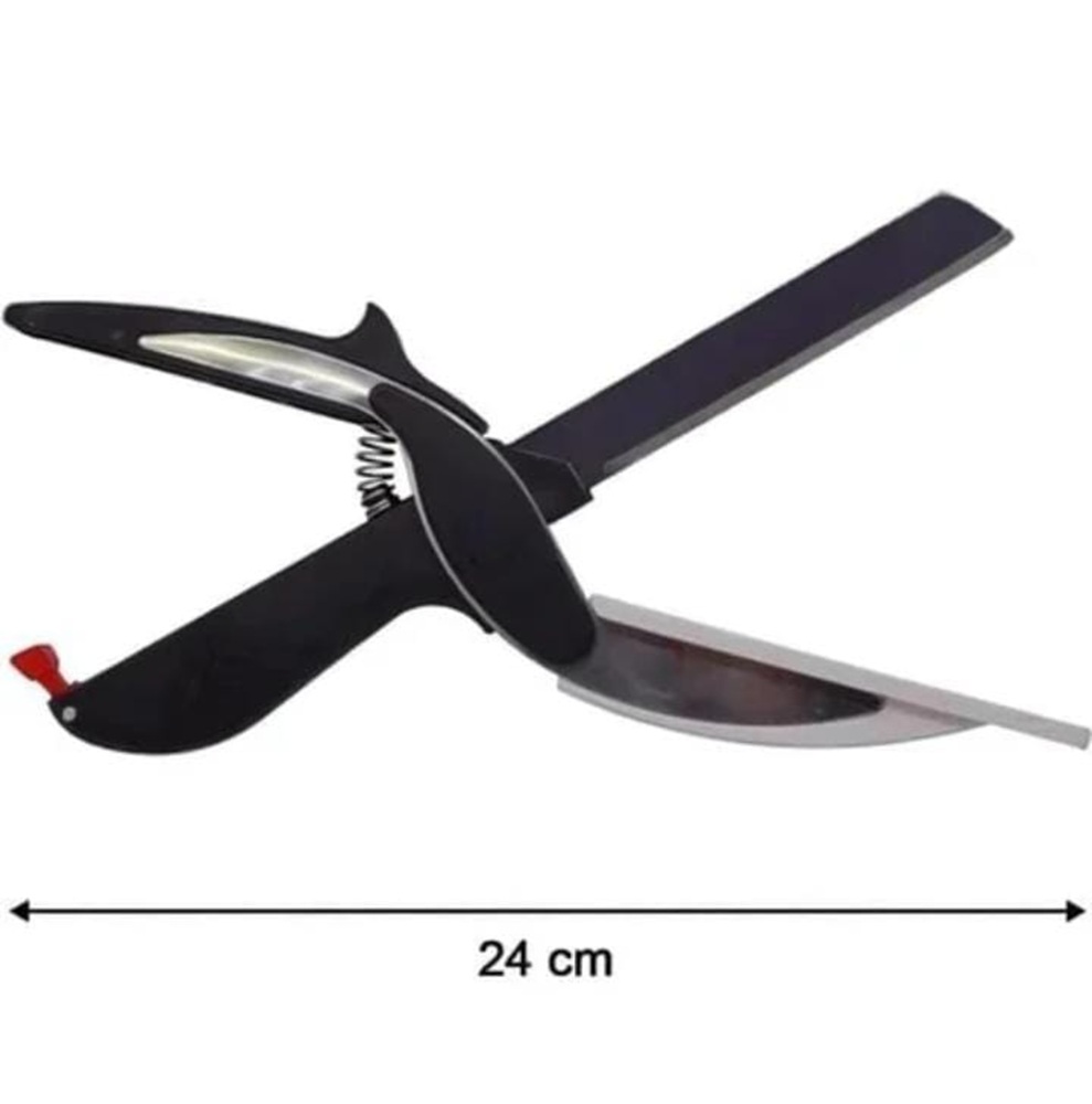 Clever Cutter 2 in 1 Food Chopper and Cutting Board Steel Smart Clever Cutter