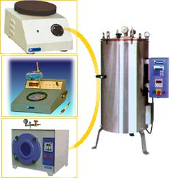 Autoclave & spectrophotometer