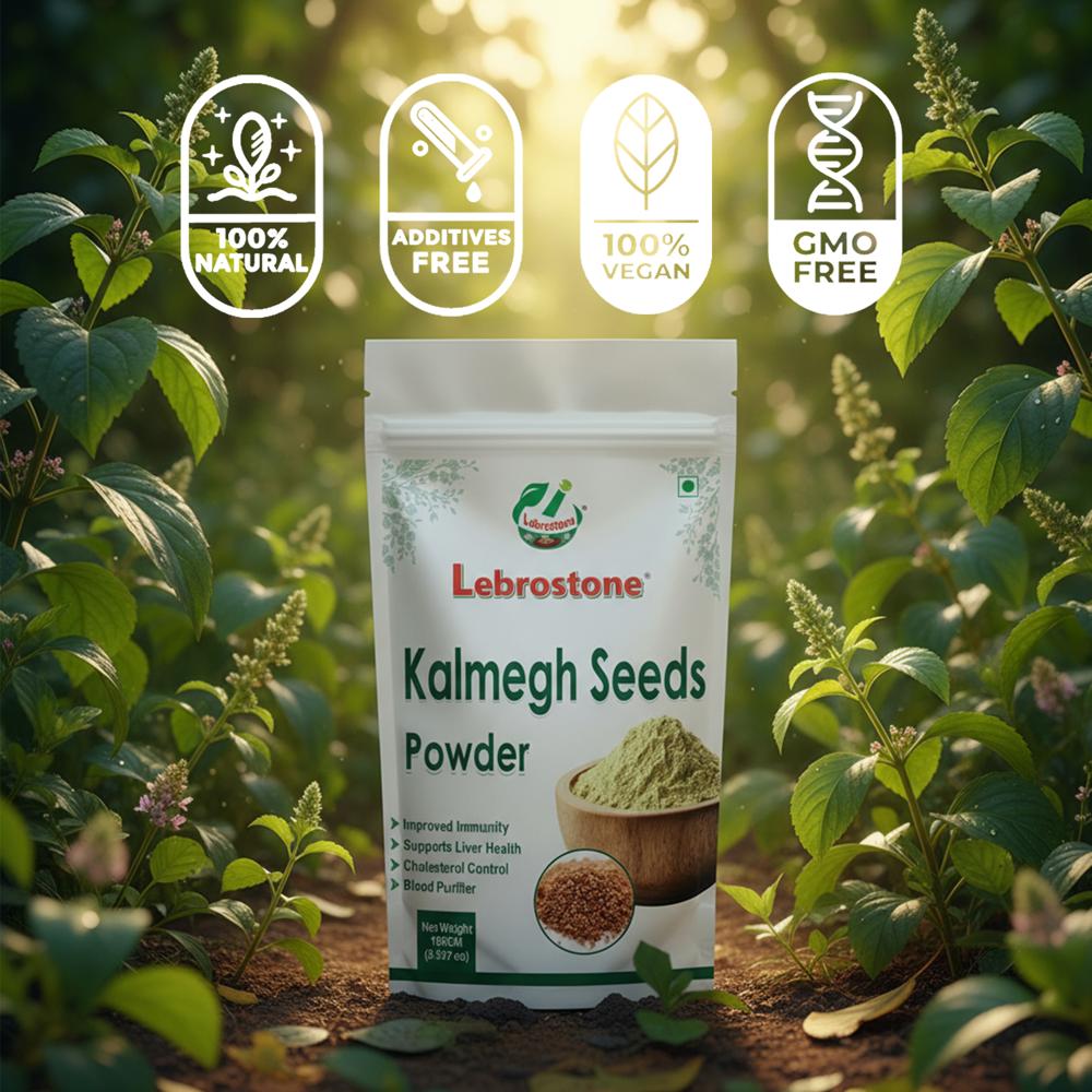 Lebrostone Kalmegh Seeds Powder  Herbal Digestive, Liver & Skin Care Supplement(100g)