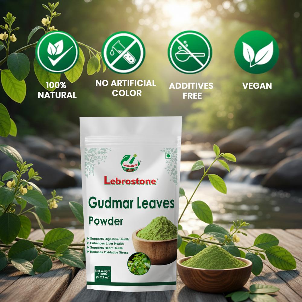 Lebrostone Gudmar Leaves Powder  Supports Healthy Blood Sugar & Sugar Metabolism|100g