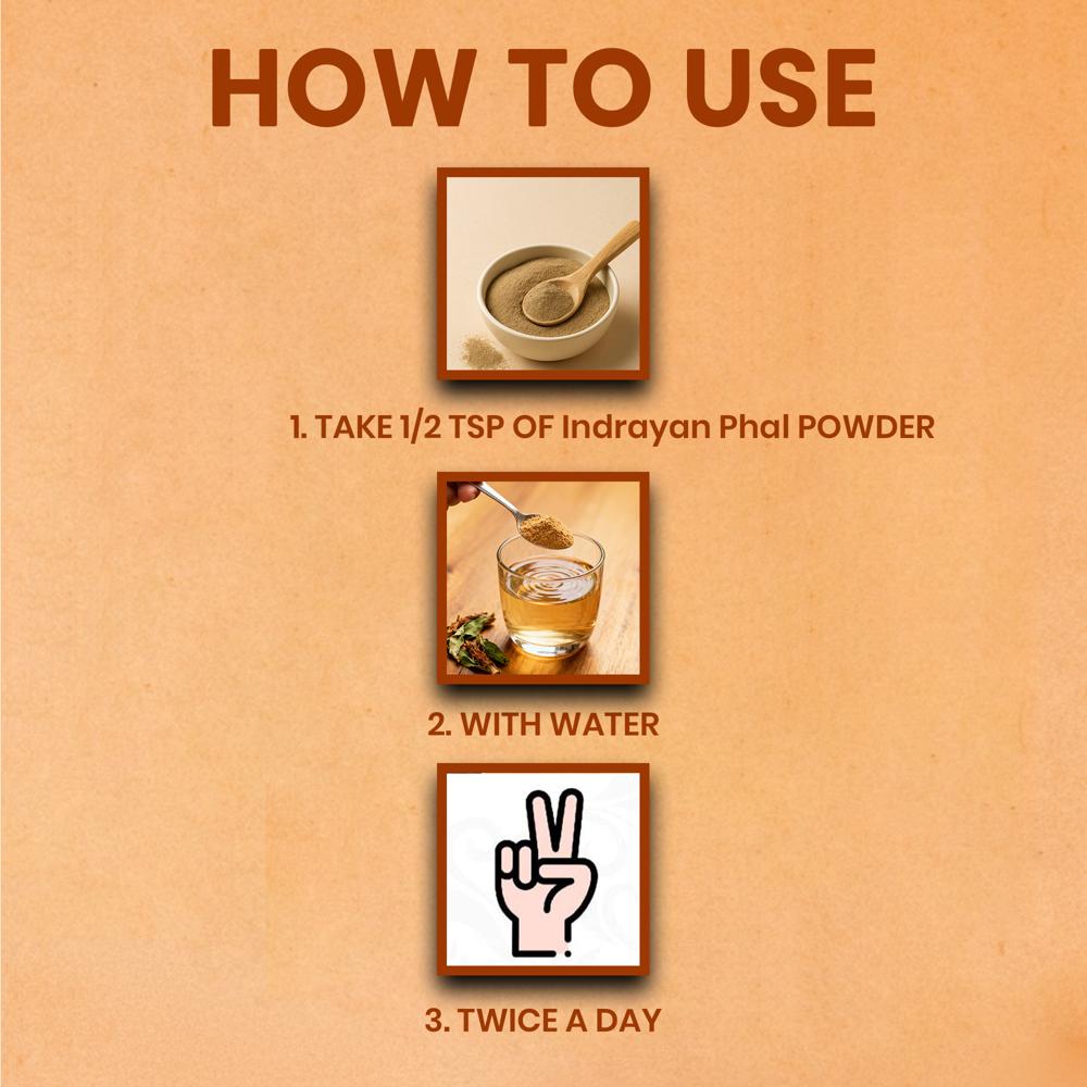 Lebrostone Premium Indrayan Phal Powder  Skin Health, Detox & Respiratory Support(100g)