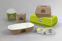 Food Packaging Box - Color: White
