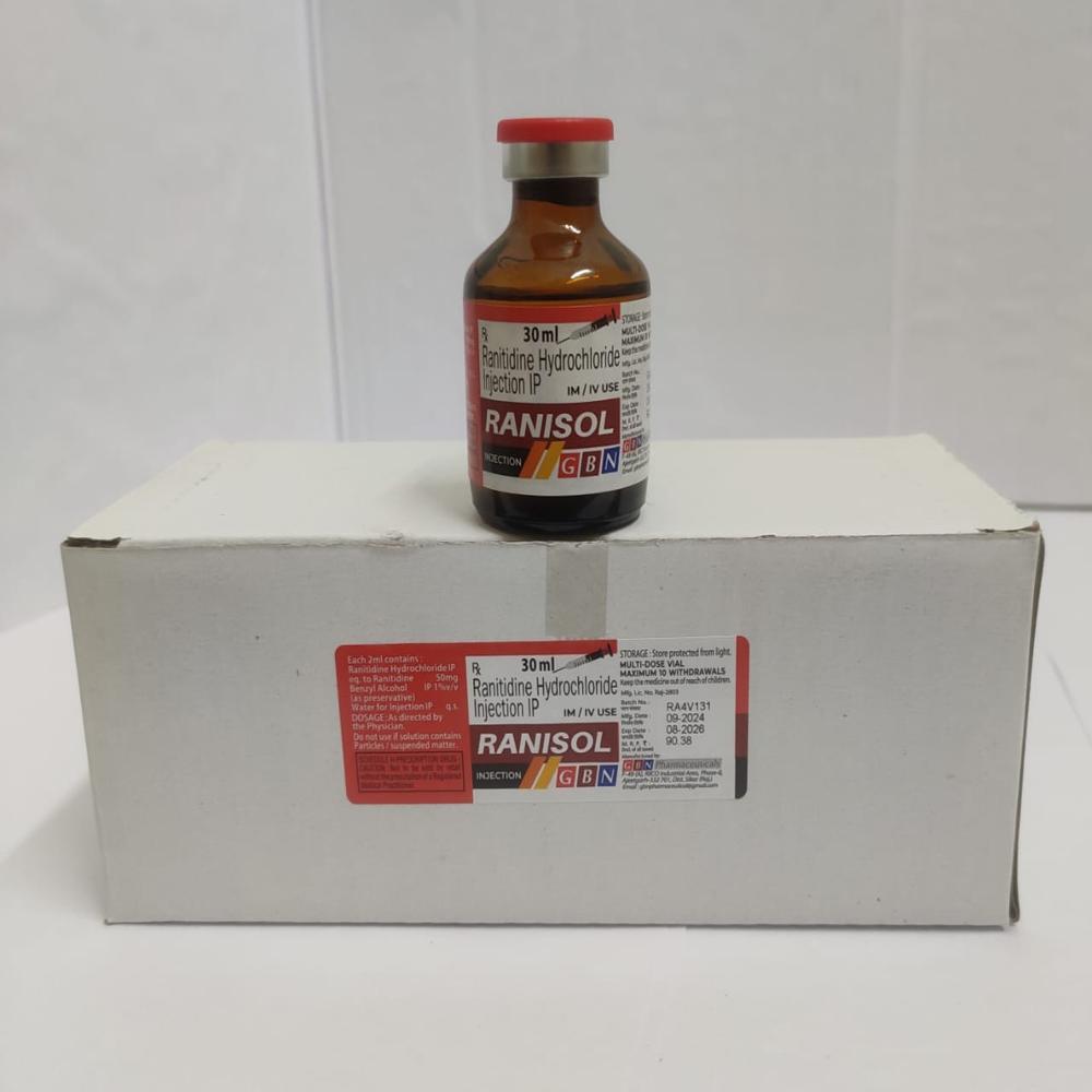 30ml Ranitidine Hydrochloride Injection