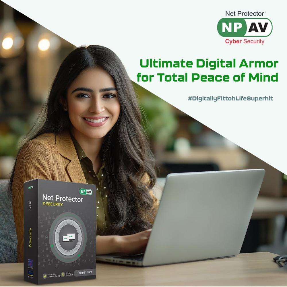 Net Protector Antivirus for PC Z Security 2026 / npav antivirus 2026, 1 User 1 year 