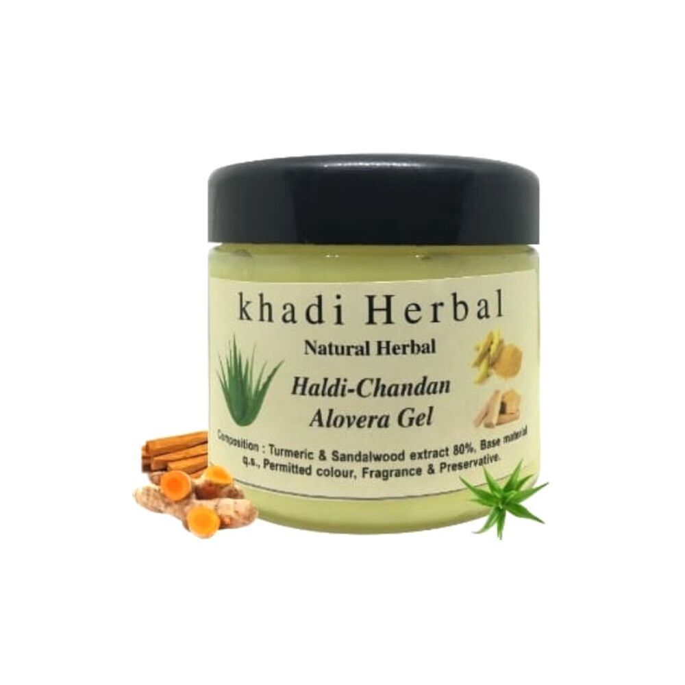 Khadi Natural Herbal Alovera Gel Haldi Chandan