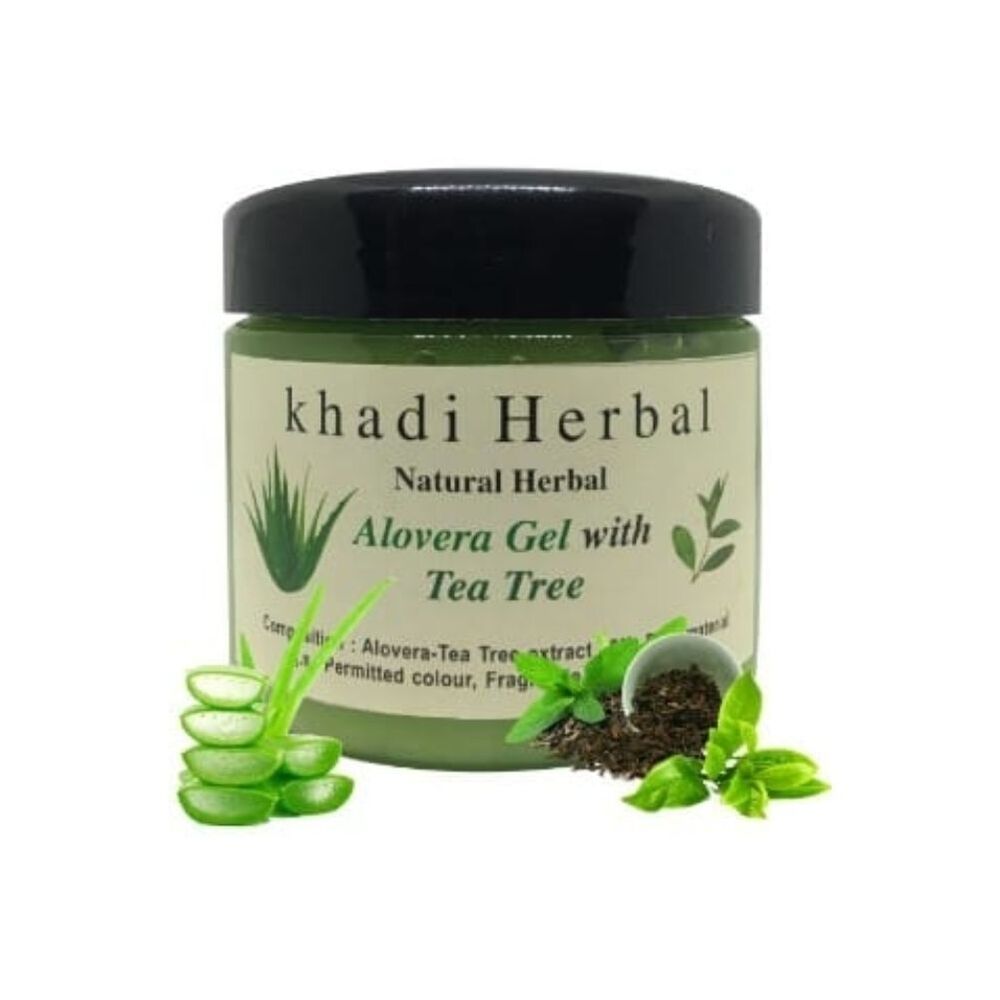 Khadi Natural Herbal Alovera Gel Tea tree