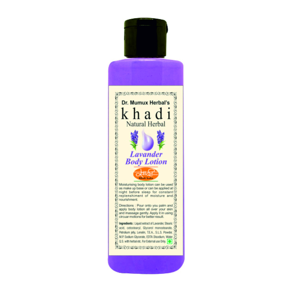 Khadi Natural Herbal Body Lotion Levander