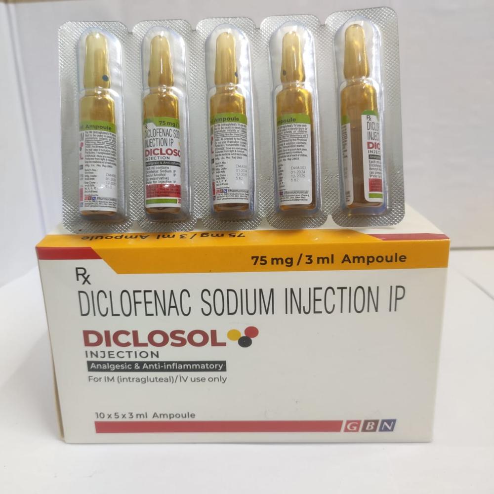 Ampoule 3ml Diclofenac Sodium Injection IP