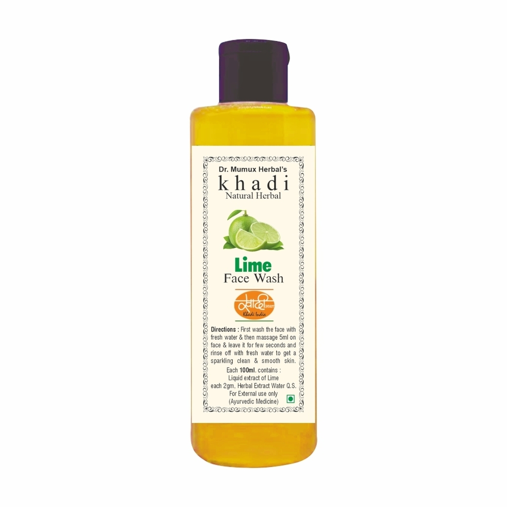 Khadi Natural Herbal Face Wash Lime