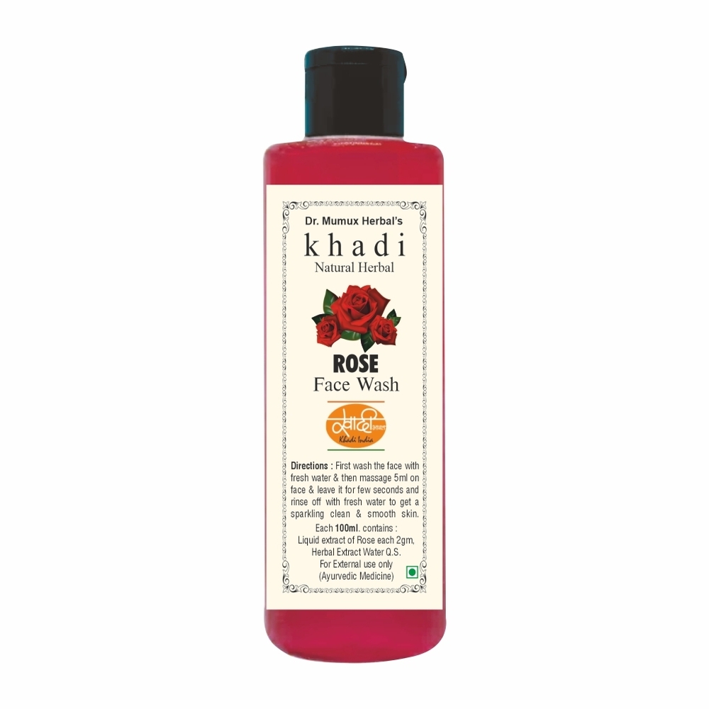 Khadi Natural Herbal Face Wash Rose