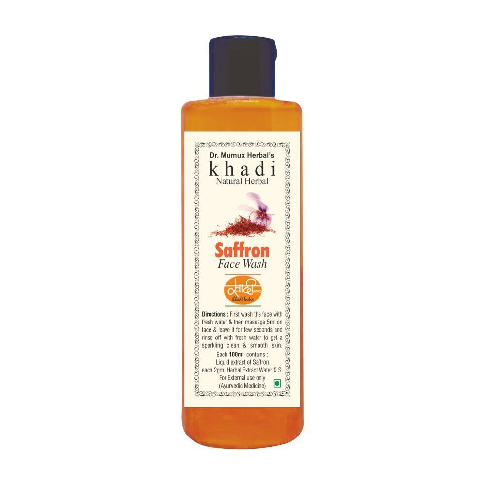 Khadi Natural Herbal Face Wash Saffron