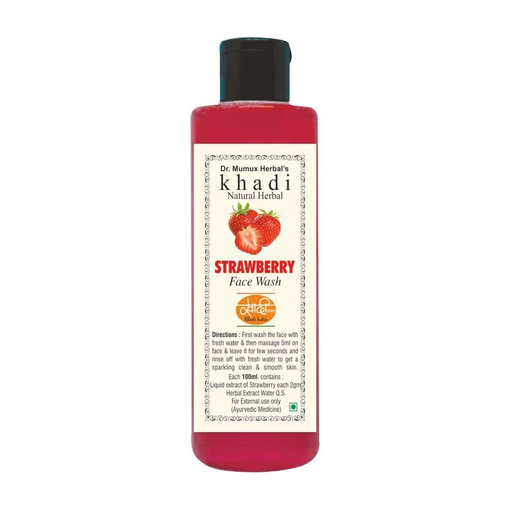 Khadi Natural Herbal Face Wash Strawberry