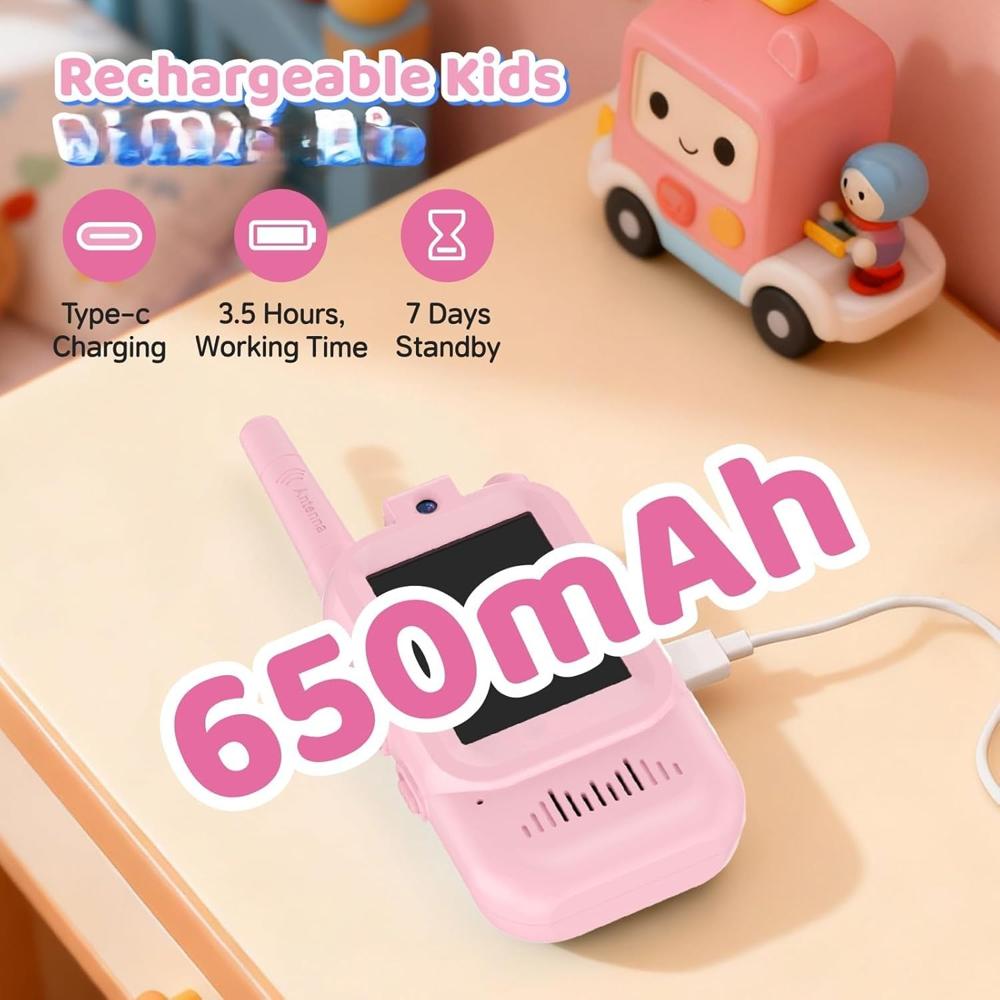 Pack 2 Kids Video Talking Toy Phone Set