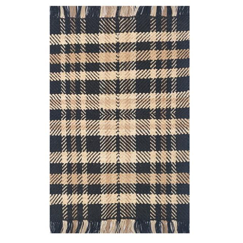 Checked Hand Multi Weave Jute Rug