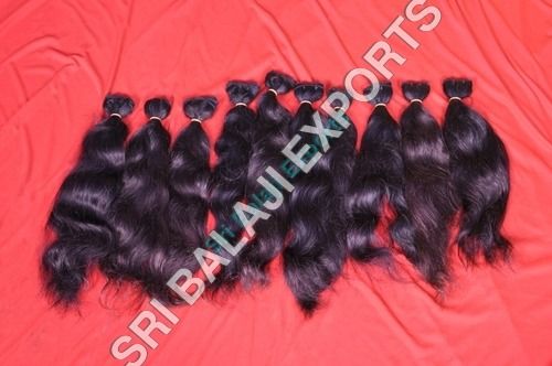 Black & Brown Wavy Hair Weft