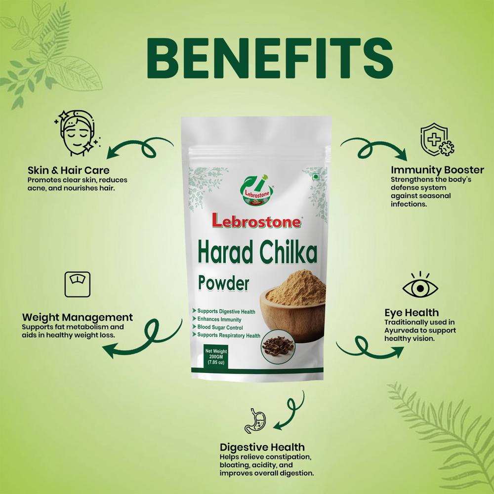 Lebrostone Harad Chilka Herbal Powder for Digestion, Weight Management & Immunity|200g