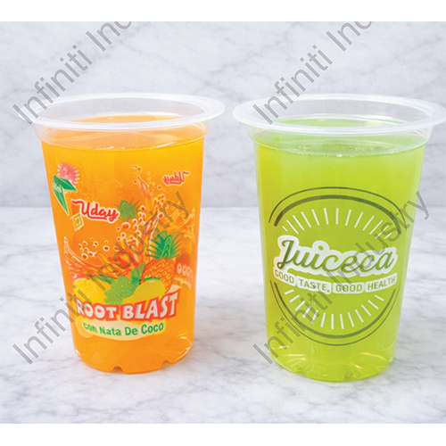 76 Dia 200ml Transparent Printed Gluco-Juice Glass