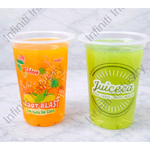 76 Dia 200ml Transparent Printed Juice Glass