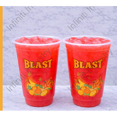 80 Dia 200ml Transparent Printed Juice Glass