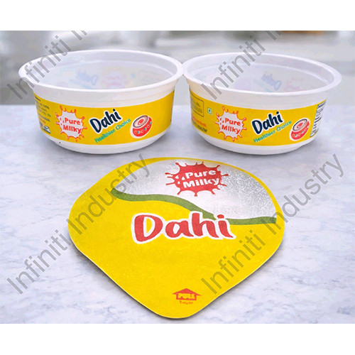 95Dia 130gm Printed Dahi cup with Printed Foil