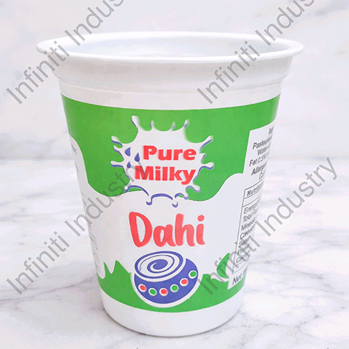 95Dia 350gm Printed Dahi Glass
