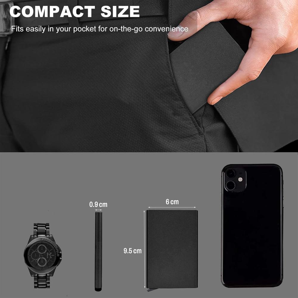 Aluminum Pop Up Slim Credit / Debit /ATM Card Holder Case