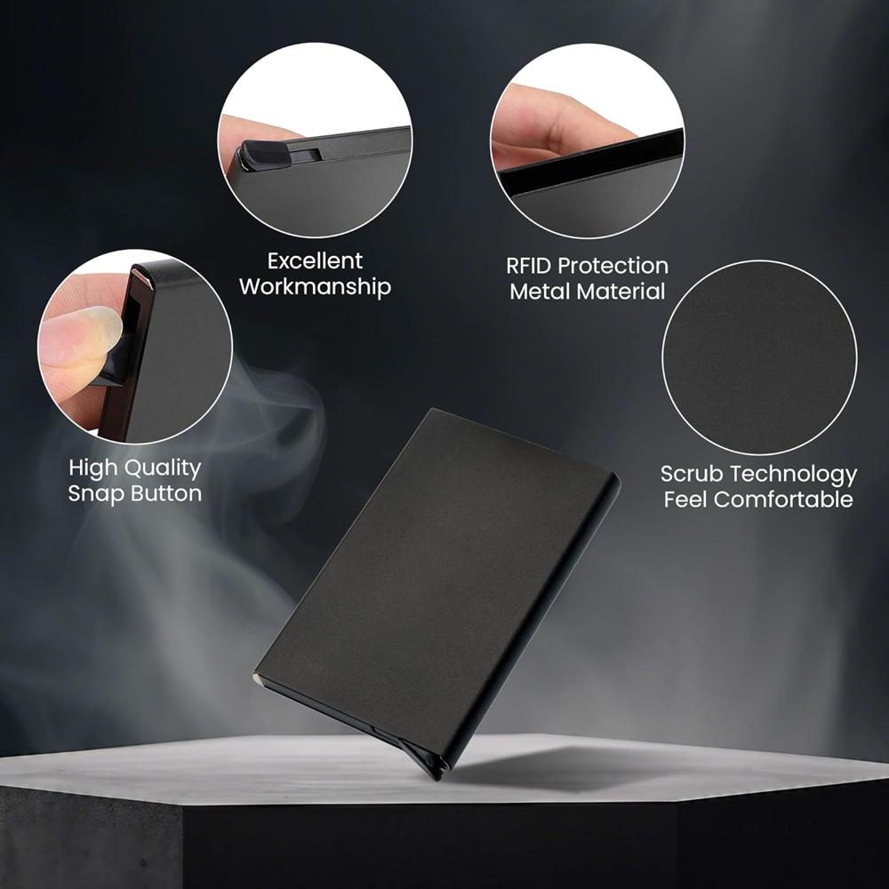 Aluminum Pop Up Slim Credit / Debit /ATM Card Holder Case