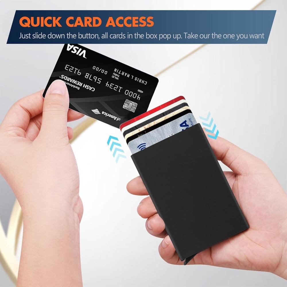 Aluminum Pop Up Slim Credit / Debit /ATM Card Holder Case