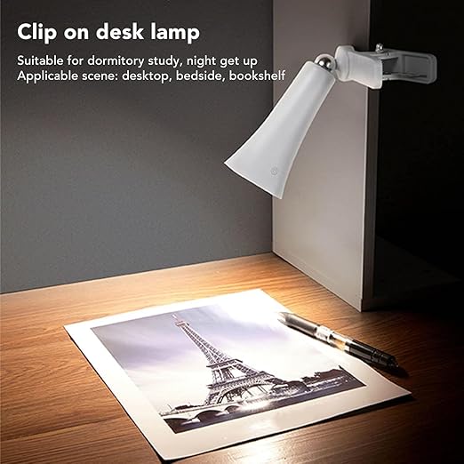 Multi-Functional 3-in-1 LED Lamp: Magnetic Wall Light, Clip-On Lamp & Desk Stand Base Combo