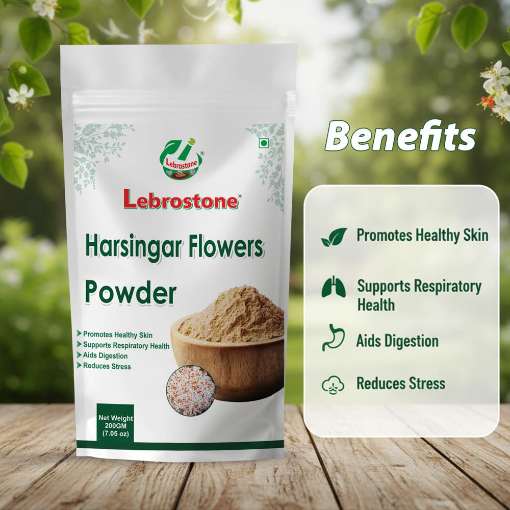 Lebrostone Harsingar Flowers Powder  Supports Skin, Digestion & Respiratory Health|200g