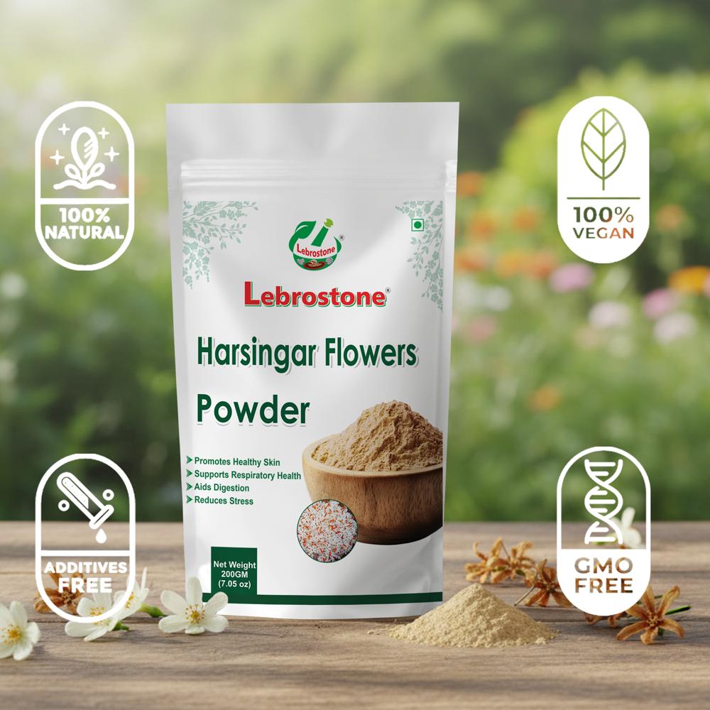 Lebrostone Harsingar Flowers Powder  Supports Skin, Digestion & Respiratory Health|200g