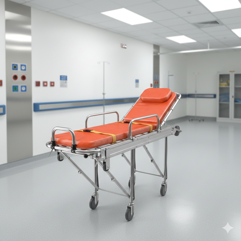 Ambulance Stretcher - Color: White