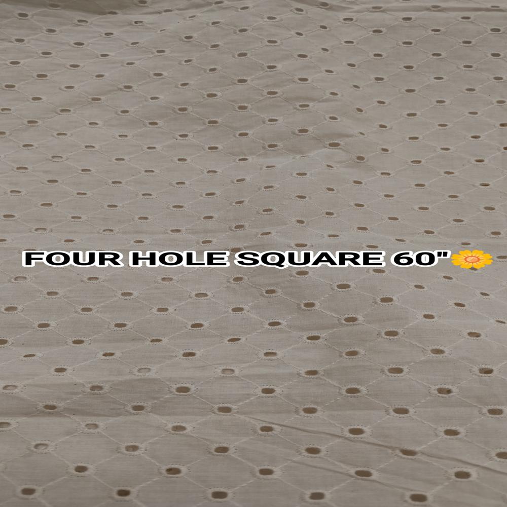 Cotton Embroidery Fabric  Premium Quality White  Multi Colors Available