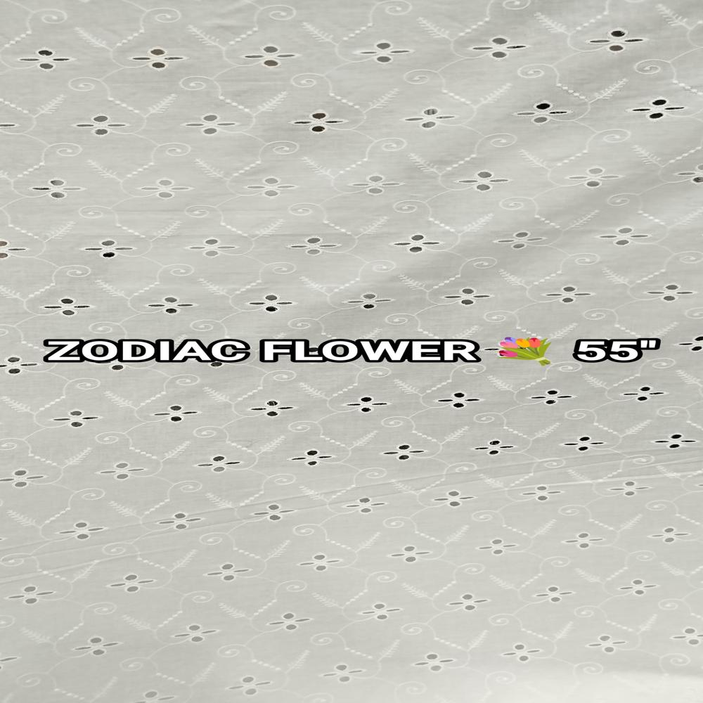 Cotton Hakoba Embroidery Fabric  White  Beautiful Colors  Premium Quality