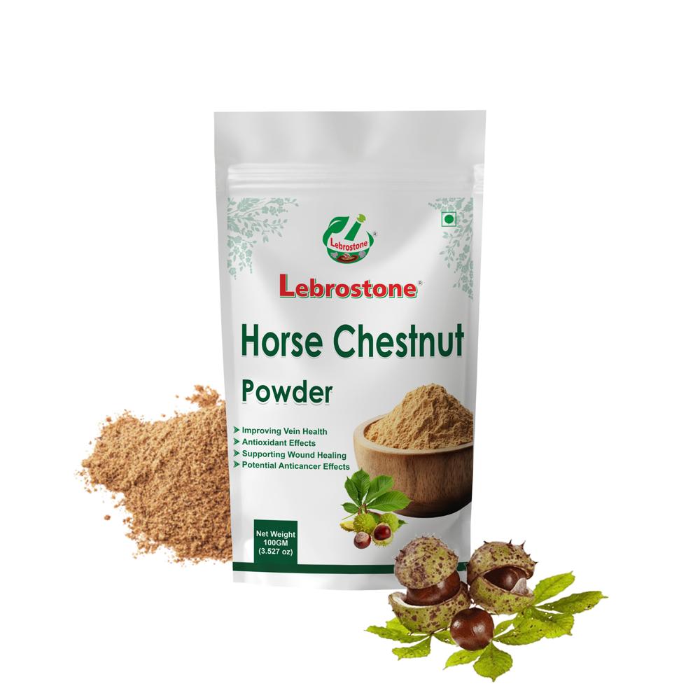 Lebrostone Horse Chestnut Powder  Supports Circulation & Reduces Swelling| 100g - Age Group: For Adults