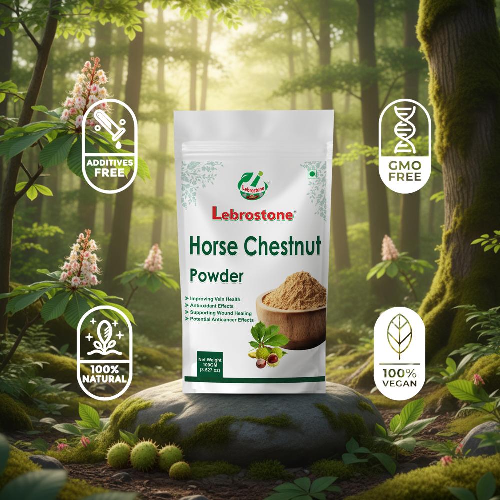 Lebrostone Horse Chestnut Powder  Supports Circulation & Reduces Swelling| 100g