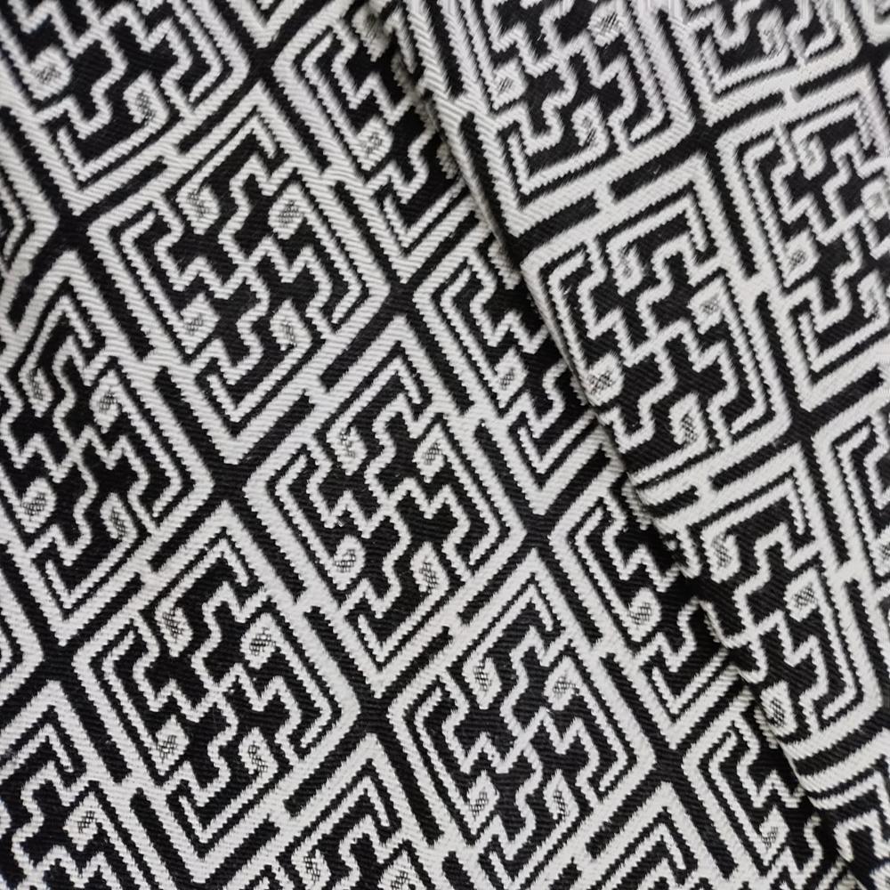 black beige jacquard bag  fabric