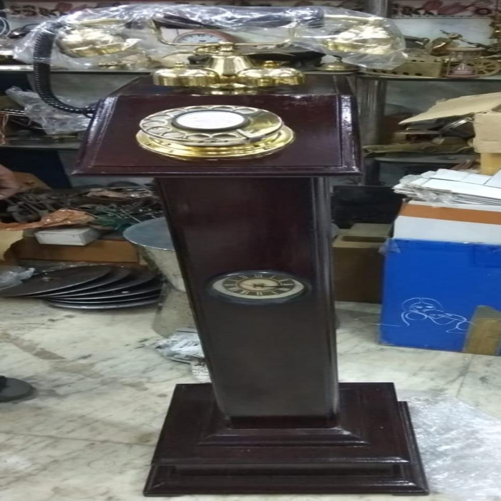 Wooden Brass Long Telephone