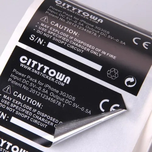 Consumer Electronics Label Sticker
