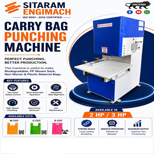 Carry Bag Punching Machine - Automatic Grade: Automatic