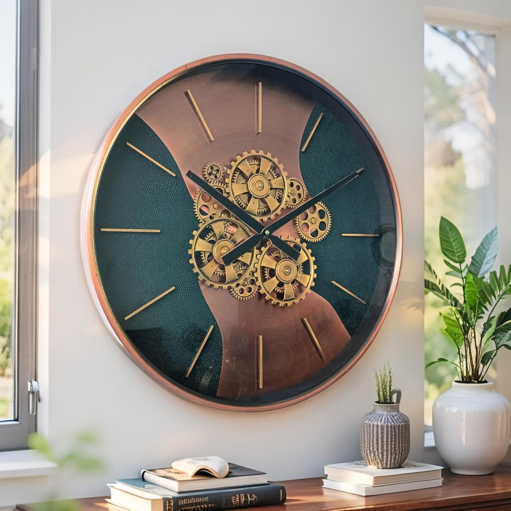Industrial Steampunk Gear Wall Clock