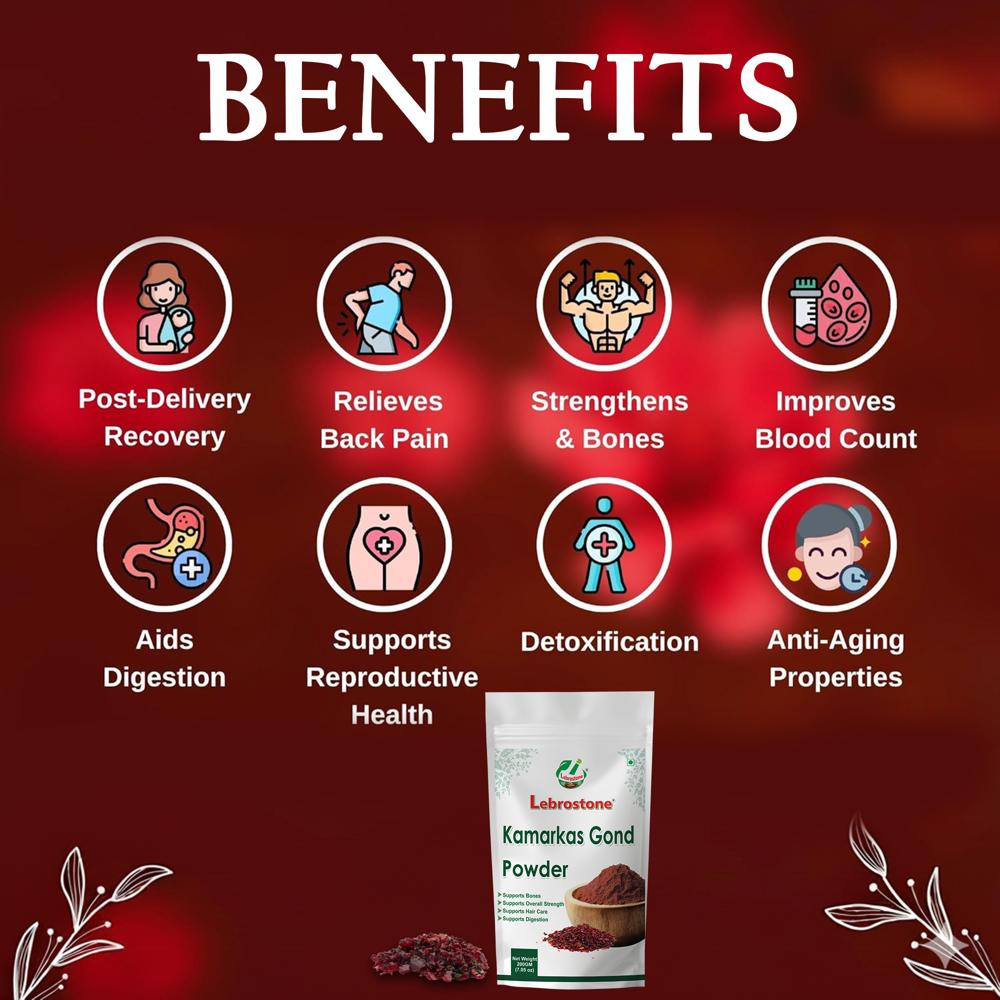 Lebrostone  Kamarkas Gond  Back Pain Relief & Reproductive Health Support(200g)