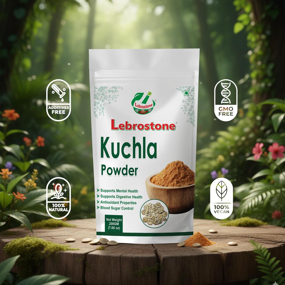 Lebrostone Kuchla Herbal Powder Nervous System, Liver & Joint Support| 200g